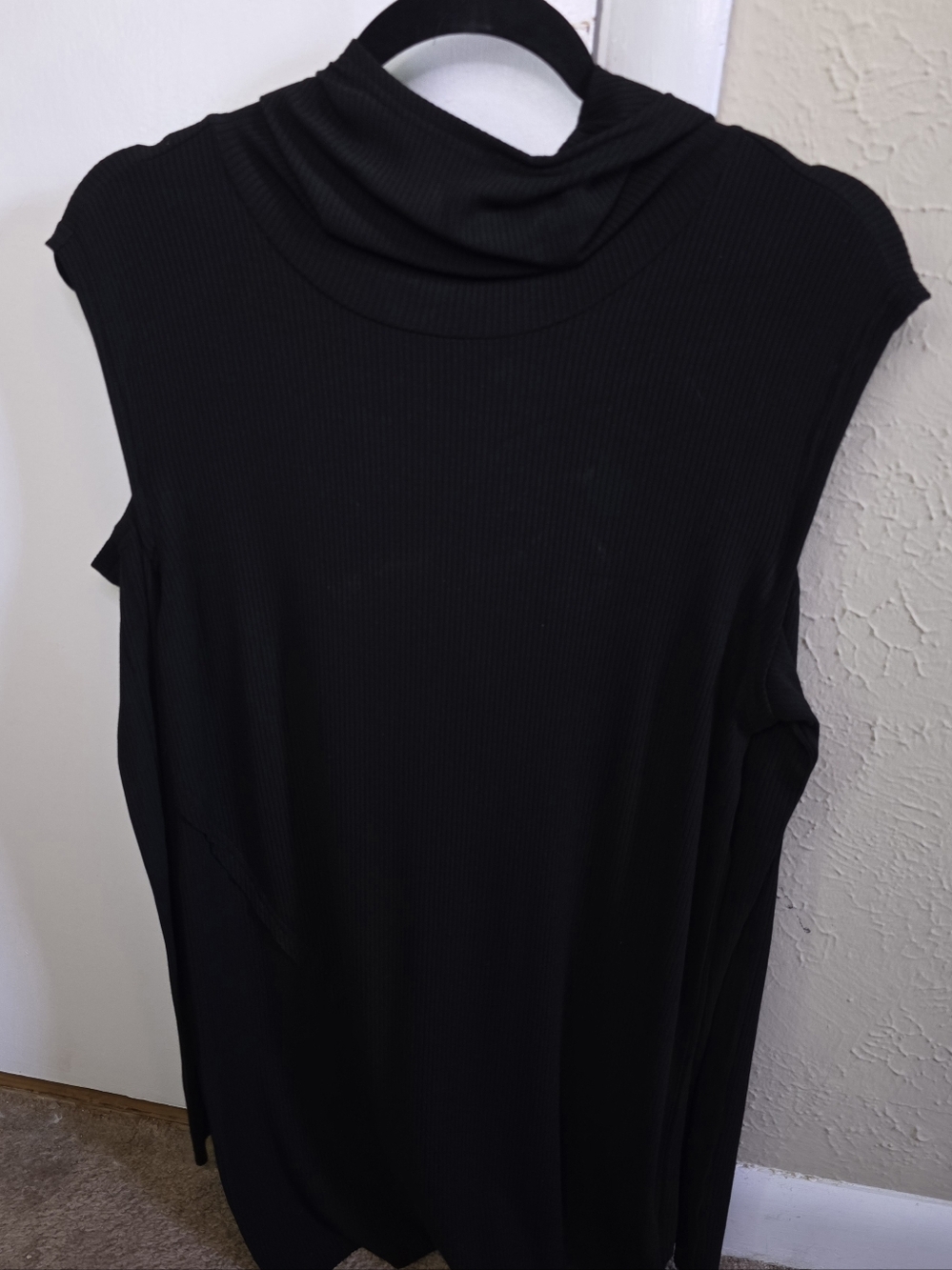 Killstar Black Ribbed Mock Neck Tank XS